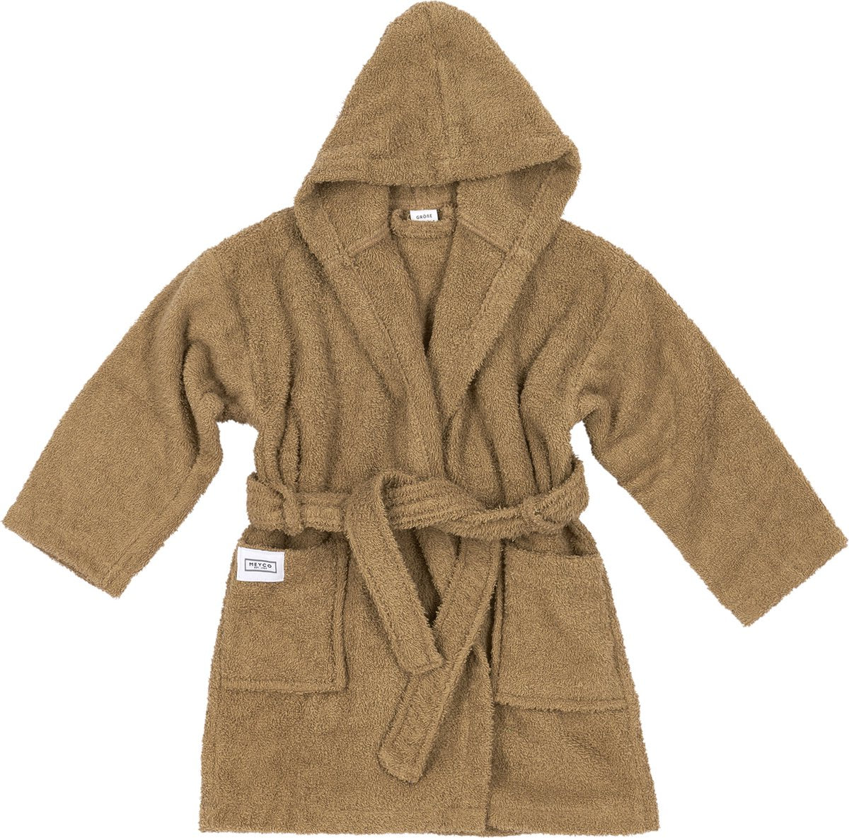 Peignoir Meyco baby uni - tissu éponge - caramel - 98 104