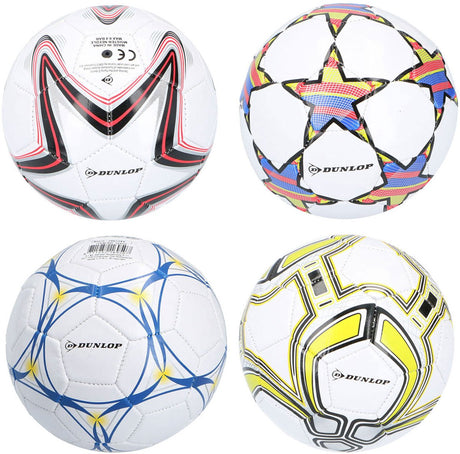 Ballon de football Dunlop avec imprimé, 15 cm