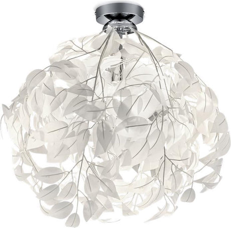 Rl live your light reality leavy - plafonnier - chrome - excl. 1x e27 8,5 w - montage au plafond - protection des motifs