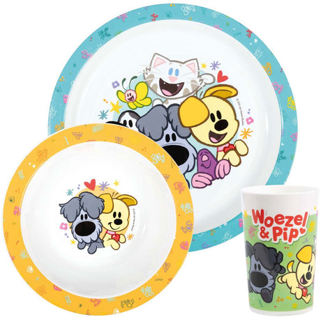Bambolino jouets Woezel Pip ensemble de salle à manger, 3 pièces.