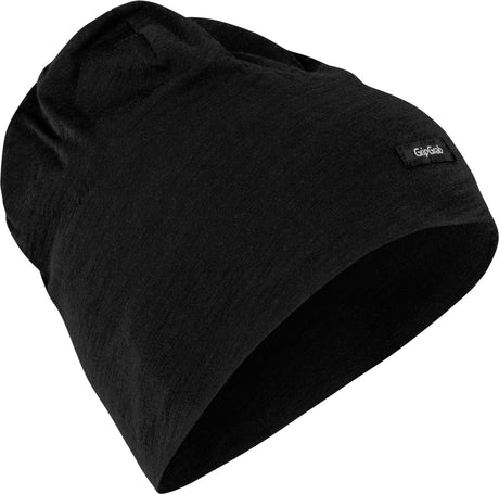 Gripgrab - chapeau de cyclisme léger en mélange mérinos bonnet de sport de cyclisme d'hiver - noir - unisexe - taille l