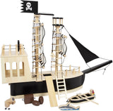 Petit pied - Piratenboot en bois en bois