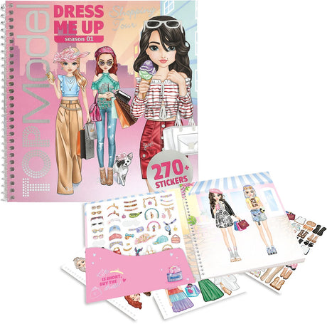 Depesche - livre d'autocollants pour la tournée shopping du top model Dress Me Up