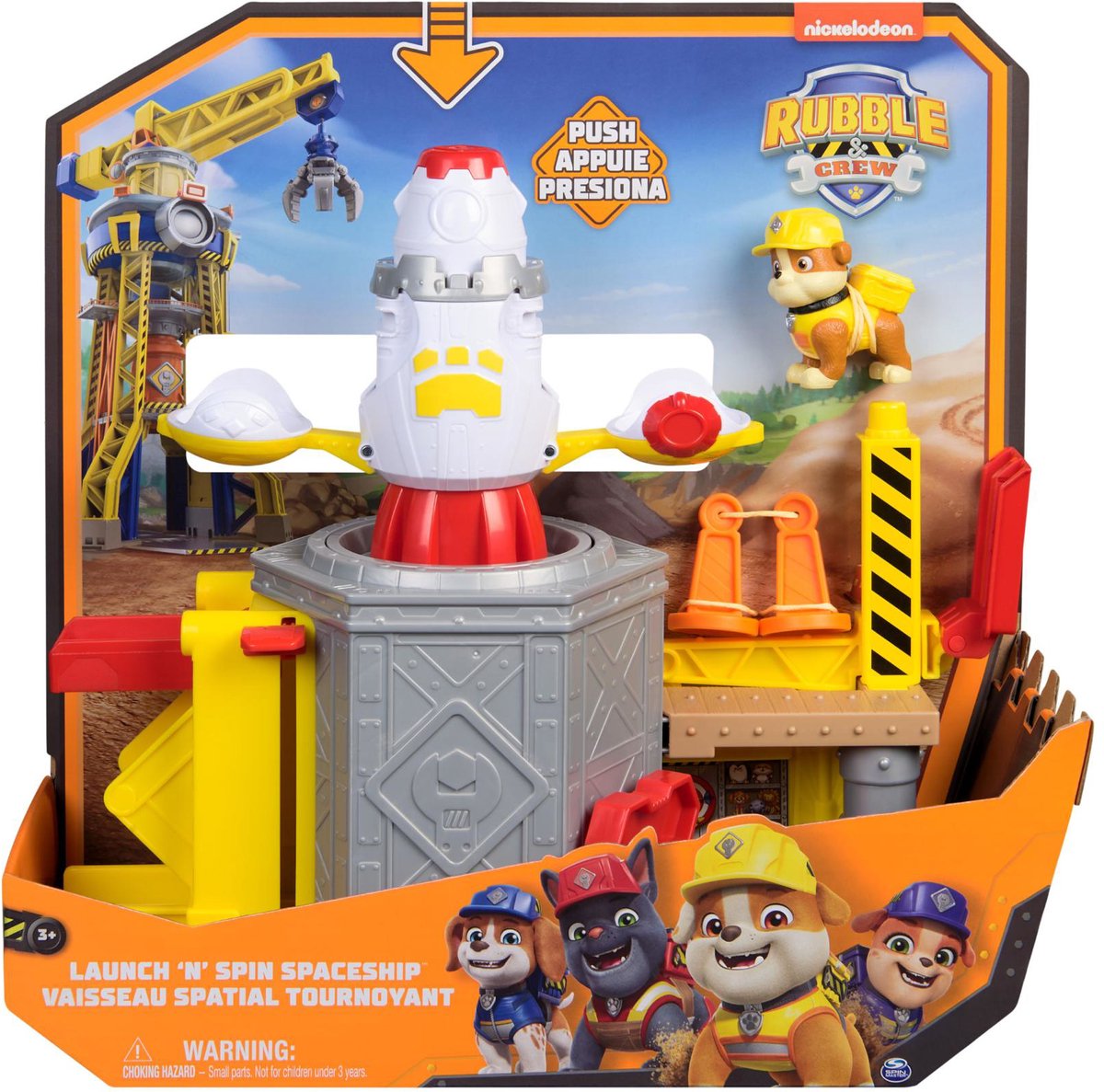 Spinmaster Rubble Crew Ensemble de jeu du parc d'attractions Rubble