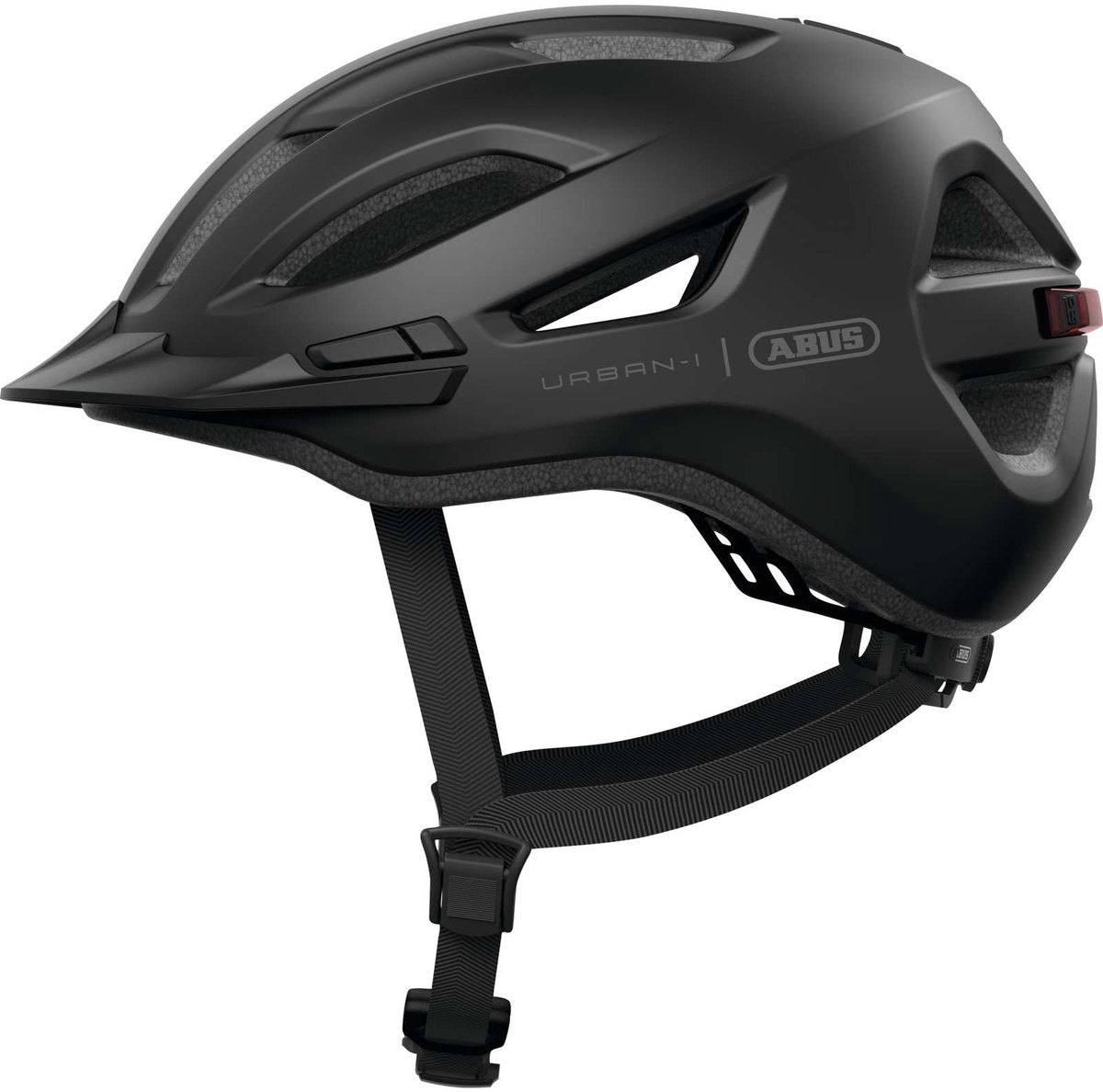 Casque de vélo Abus urban-i 4.0 velours noir l - 57-61 cm - noir - adapté pour une utilisation sur vélos électriques - vélos de ville - 290 g