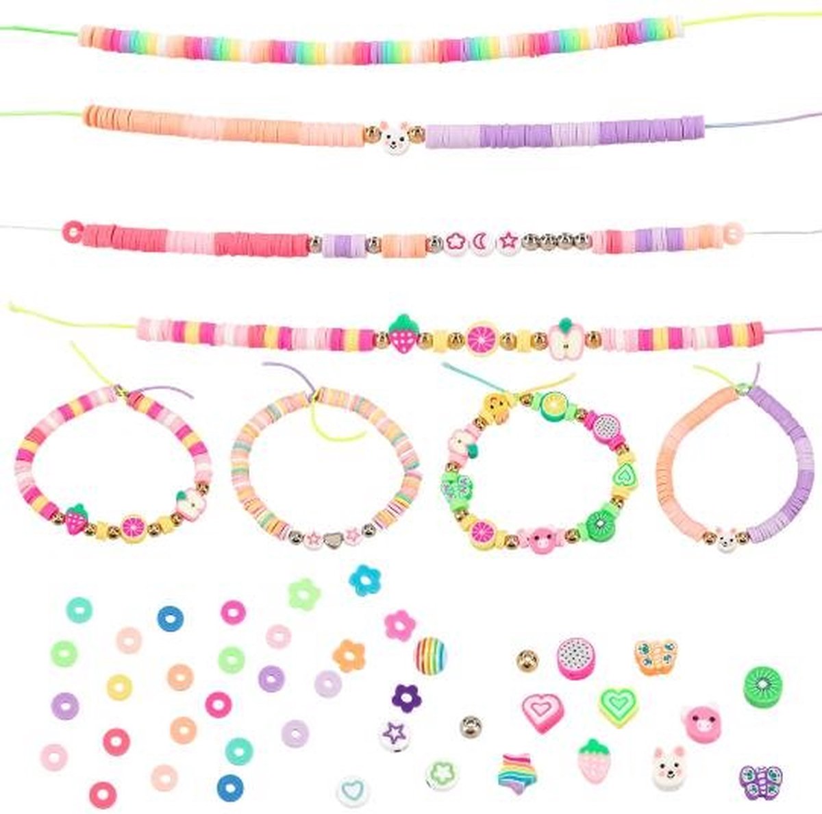 Ensemble de bijoux en perles DIY, modèle haut de gamme
