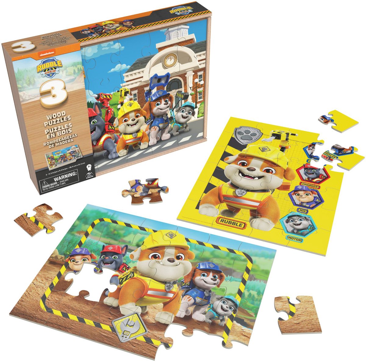 Puzzle en bois de l'équipage des décombres dans une boîte en bois 3x24 pcs | 2 pièces