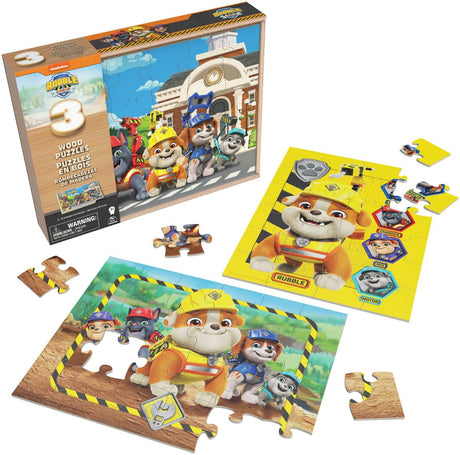 Puzzle en bois de l'équipage des décombres dans une boîte en bois 3x24 pcs | 2 pièces