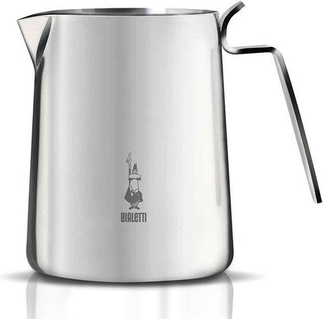 Pichet à lait Bialetti Elegance 750 ml – Pichet à mousse de lait en acier inoxydable – Pichet barista professionnel – Pour latte art – Passe au lave-vaisselle