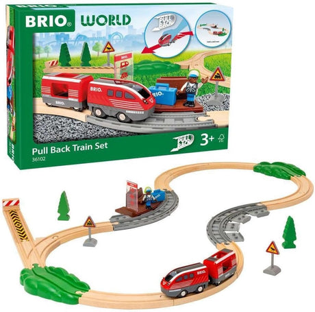 Coffret train à tirer Brio - train en bois pour enfants à partir de 3 ans