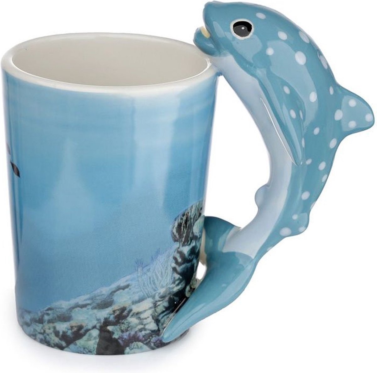 Tasse en céramique avec anse de requin baleine Puckator 400ml