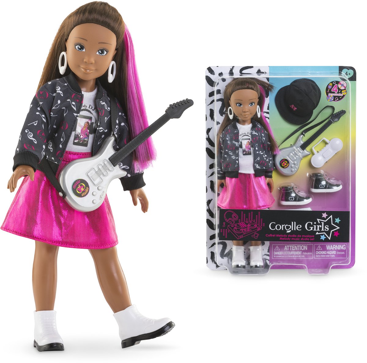 Corolle girls - ensemble de poupées mannequins melody music studio