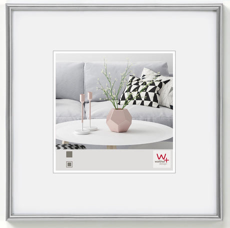 Walther Galeria - cadre en plastique - format photo 30x30 cm - argent