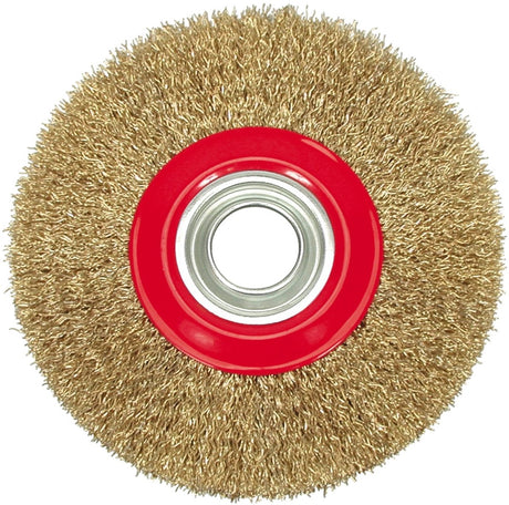 Brosse disque Vorel 200mm fil de laiton pour métal