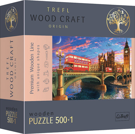 Trefl puzzle palais de Westminster Big Ben Londres 500 + 1 pièce ville.