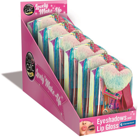 Trousse de maquillage crazy chic Clementoni coeur avec maquillage