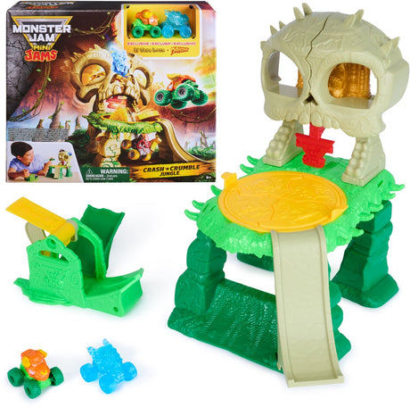 Monster Jam Spin Master Monster Truck Jouet Crash N Crumble avec mini camions.