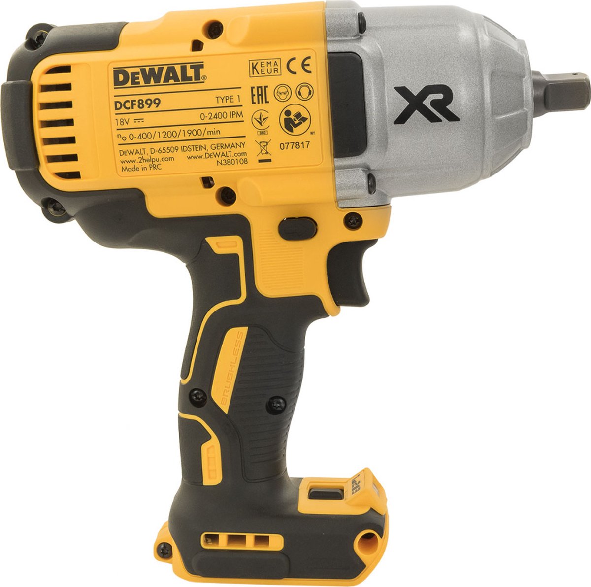 Corps de clé à chocs à batterie Li-ion 18 V Dewalt dcf899n - 950 nm - 1 2 - sans balais