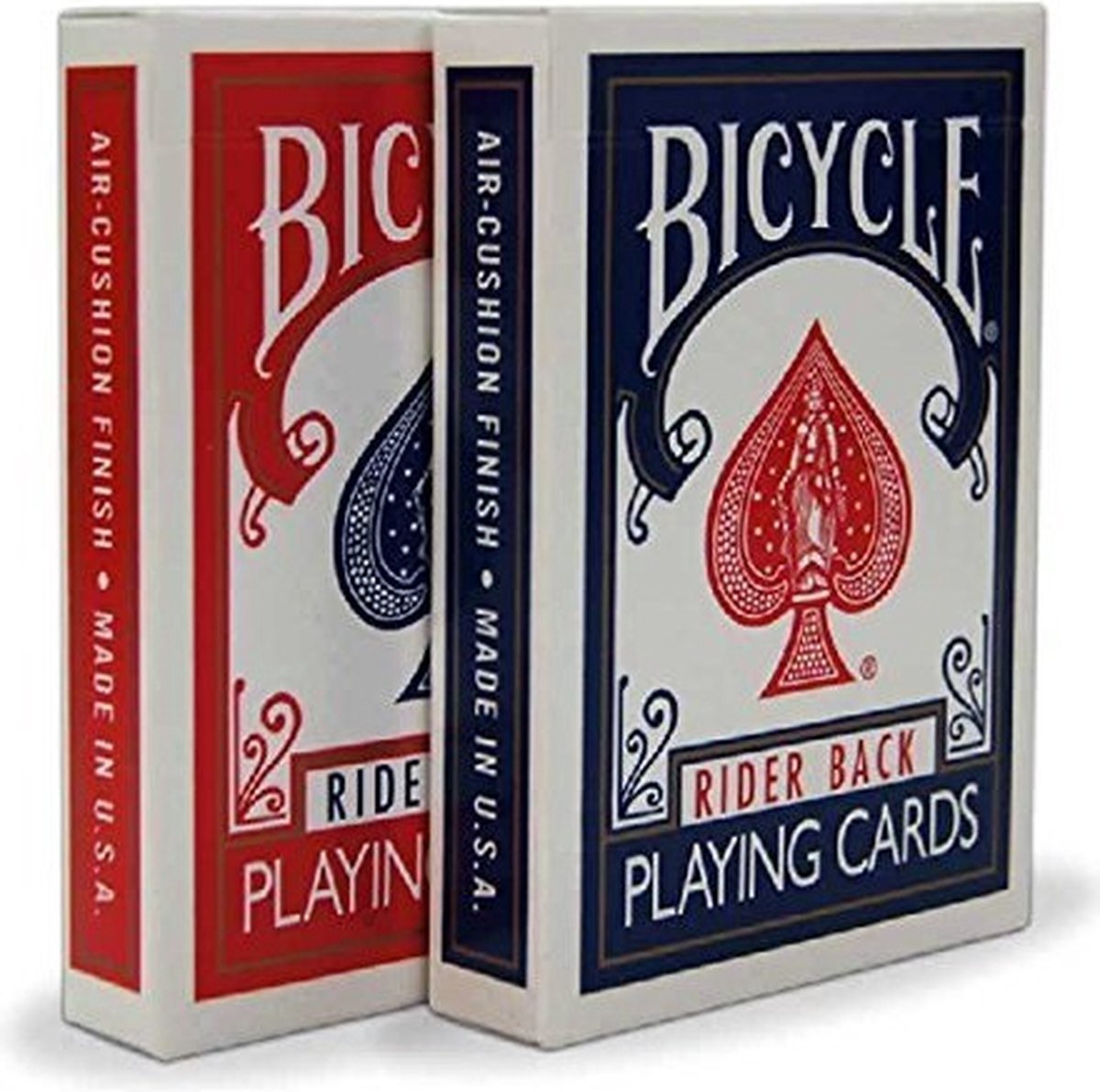 Jeu de cartes Bicycle 2 pièces - rouge + bleu - rider back