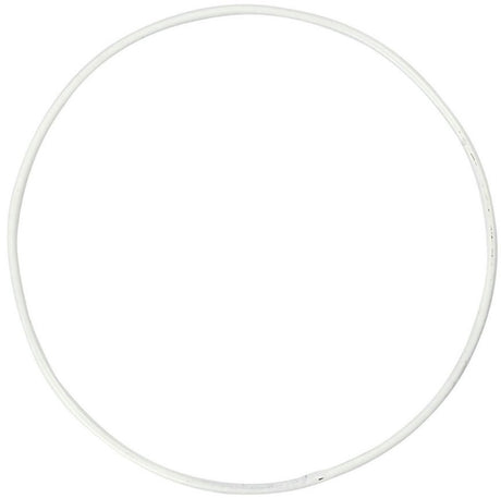 Creativ company anneau en fil métallique, d 10 cm, épaisseur 2 mm, blanc, 10 pièces 1 boîte