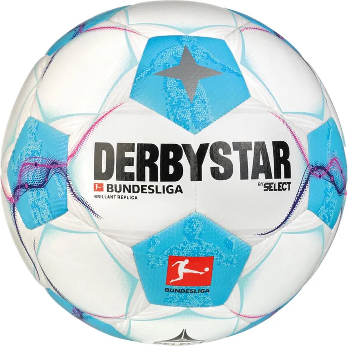 Derbystar Bundesliga Brilliant Replica V23 FIFA Basic Ball 162008c, unisexe, blanc, ballon de football, taille : 5