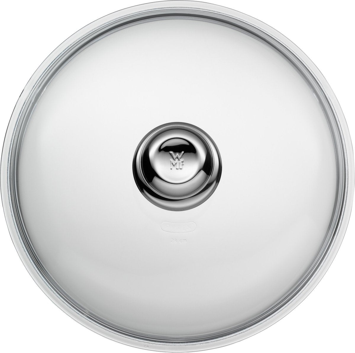 Couvercle de poêle en verre WMF - ø 28 cm - résistant à la chaleur - adapté aux poêles à frire