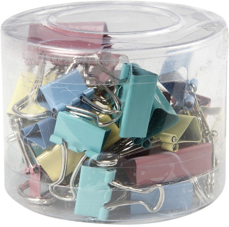 Société créative https : www.ccobby.nlfoldback-clips-b-15-19-25-mm-pastelcolours-30-div-1-doos