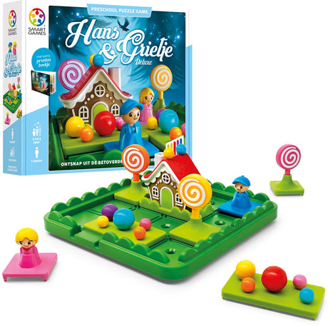 Jeux intelligents Hans Gretel - jeu de réflexion logique pour les tout-petits et les jeunes enfants - 60 devoirs avec livre d'images - jeu éducatif solo - à partir de 5 ans