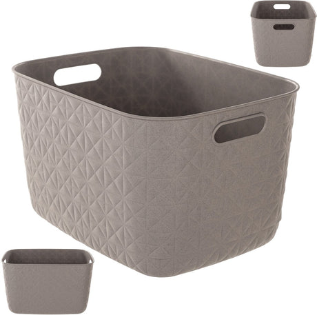 Curver softex panier de rangement grand 19l taupe | 2 pièces