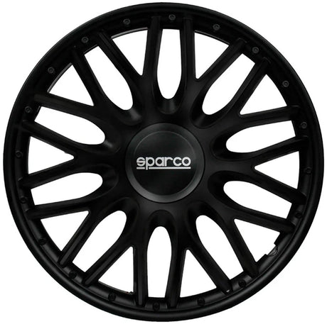 Sparco enjoliveurs roma - 15 pouces - noir - jeu de 4 pièces