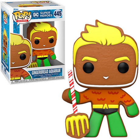 Figurine de collection DC Comics Funko Aquaman Holiday 2022 Pop! héros aquaman 9 cm multicolore