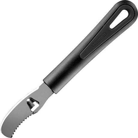 Westmark éplucheur d'oranges avec couteau à canneler, longueur : 19 cm, plastique inox, doux, noir, 28342270