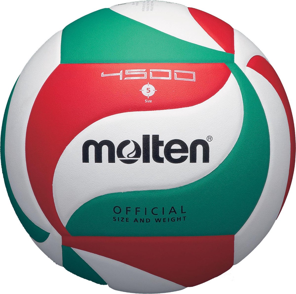 Volley-ball Molten v5m4500 - rouge vert | taille : 5