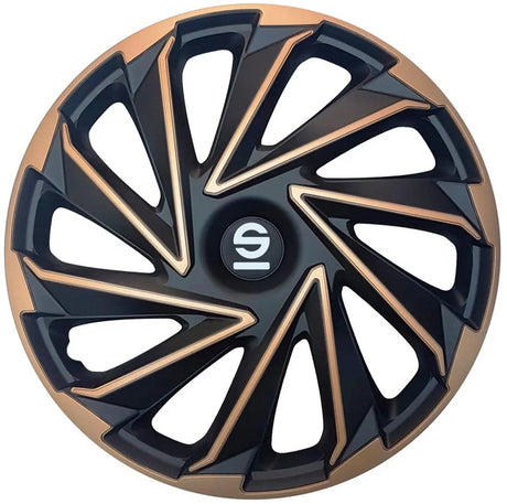 Sparco enjoliveurs varese 15 pouces or noir - 4 pièces
