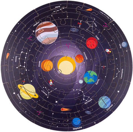 Bigjigs Puzzle Puzzle Solar System Round, 39 cm