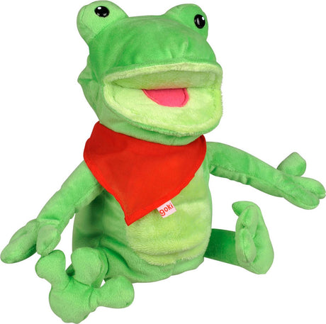 Grenouille marionnette à gants Goki