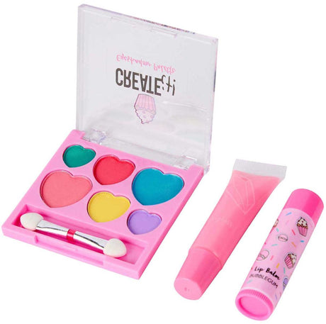 Sans marque, sans marque, créez-le ! set de maquillage dans un sac à dos moelleux