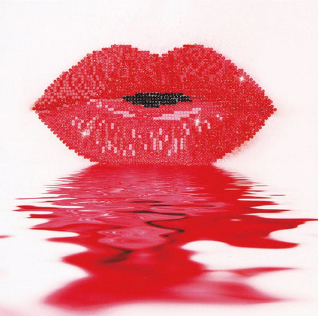 Diamond dotz® Diamond Dotz Hot Lips - Peinture diamant - 2 425 dotz - 30x30 cm