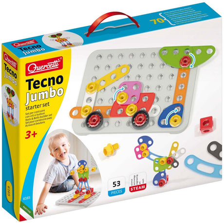 Quercetti Tecno Jumbo Starter Set, 52dlg