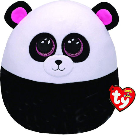 Ty squish a boo panda peluche coussin bambou 23 cm