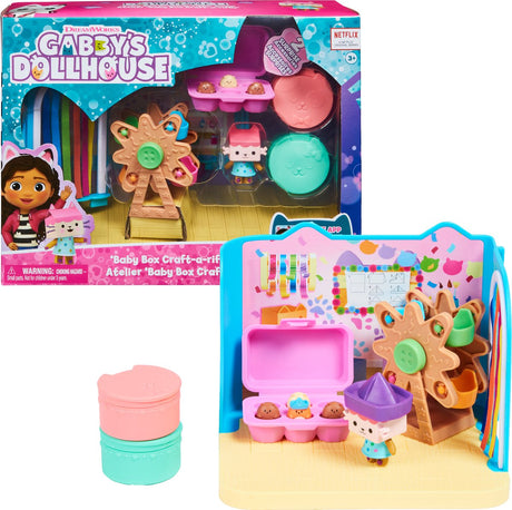 Gabby's Dollhouse - Ensemble de jeu pour la salle d'artisanat de Baby Kitty