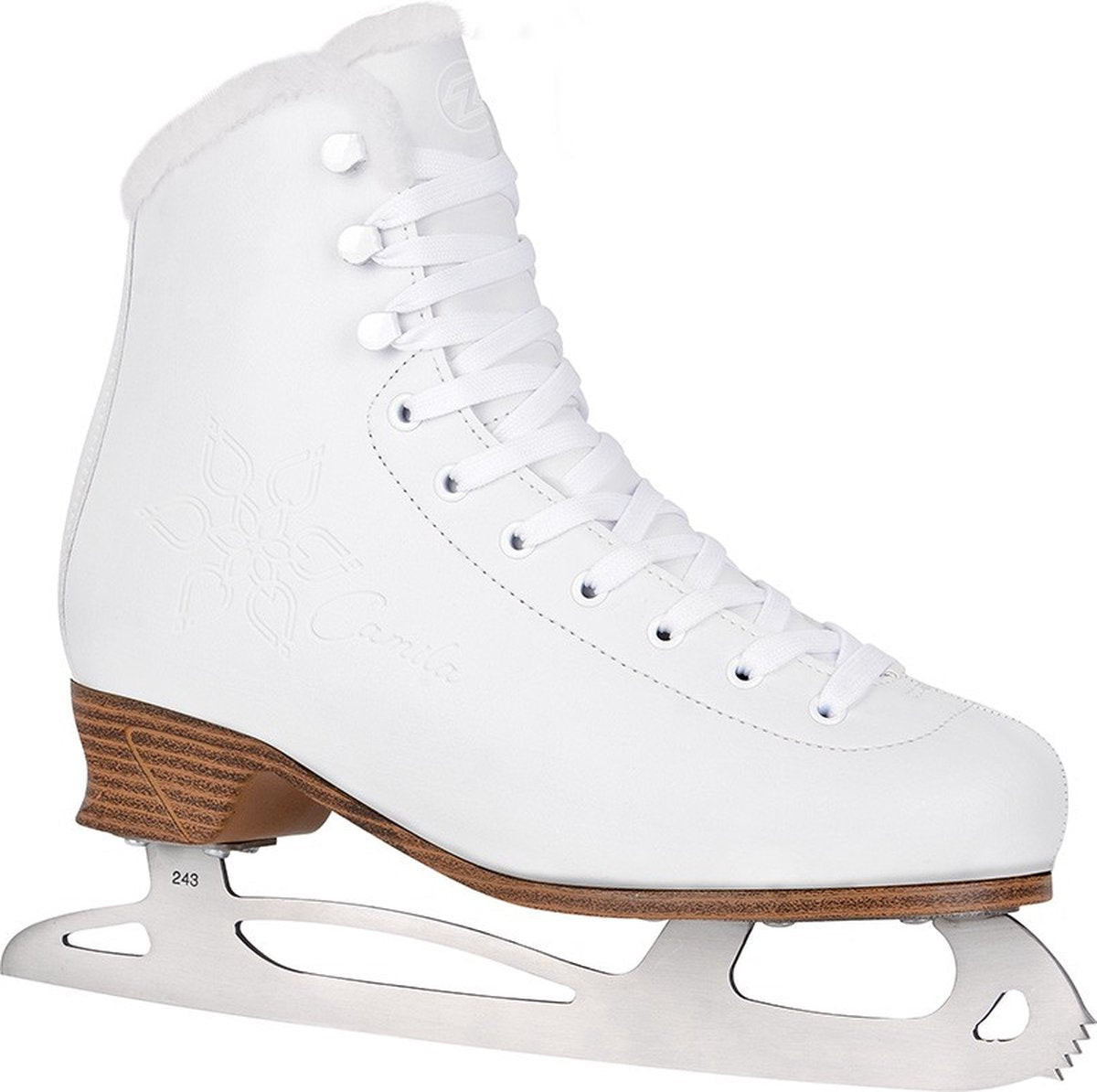 Tempish - Camila Ice - Patins Artistiques - Patinage Sur Glace Femme - Blanc - Support De Cheville Renforcé Design Blanc Élégant - Taille EU 36