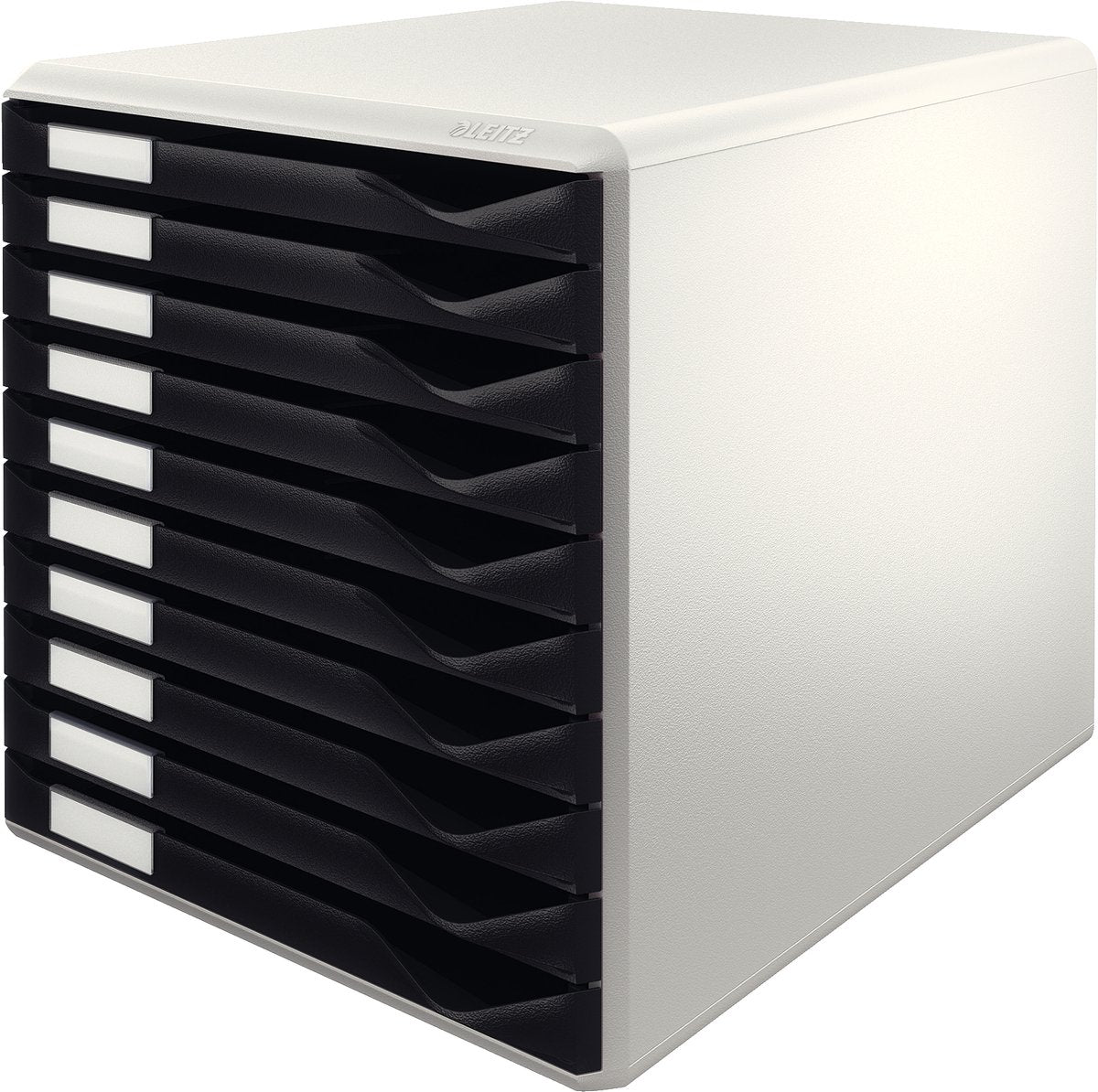 Caisson à tiroirs Leitz avec 10 tiroirs - blanc noir
