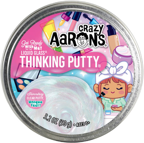 Jouets en argile de Crazy Aaron - préparez-vous avec moi du mastic pailleté.