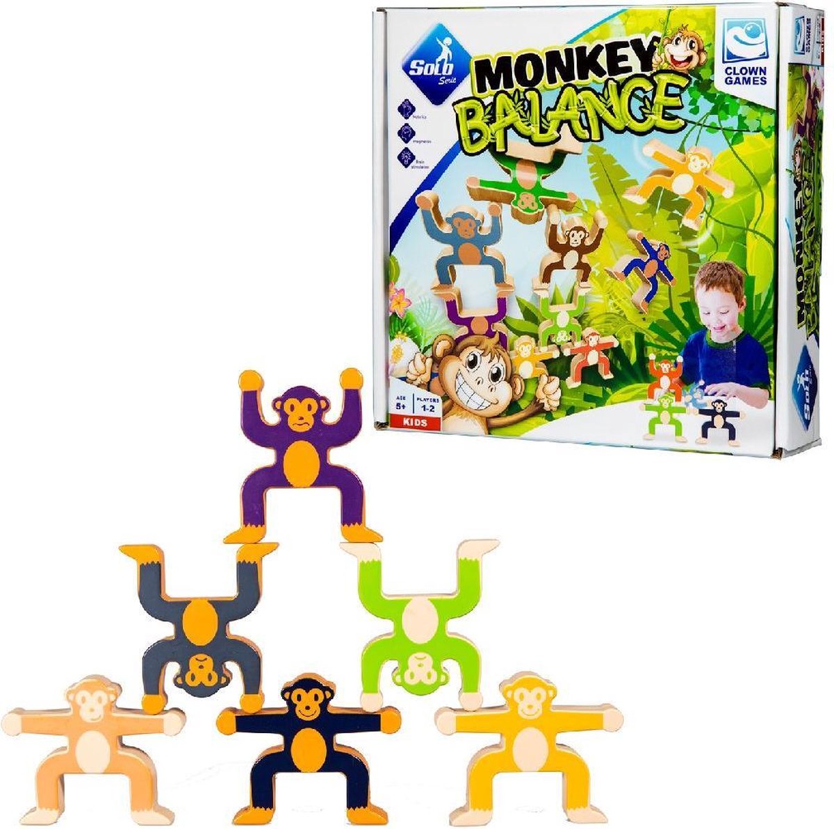 Jeux de clown jeu d'équilibre de singe