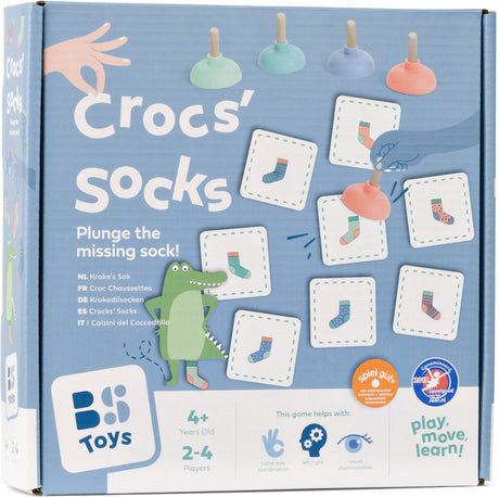 Mémo chaussette crocodile Bs Toys - un jeu d'enfant