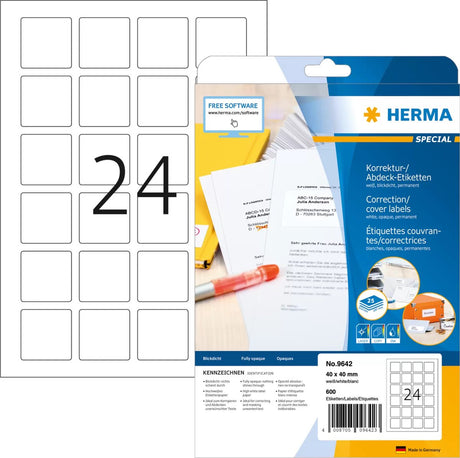 Étiquette d'imprimante d'étiquettes autocollante blanche sans marque herma 9642 sans marque