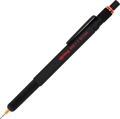 Porte-mine mécanique Rotring 800+ et écran tactile | 0,7 mm | boîtier en métal noir