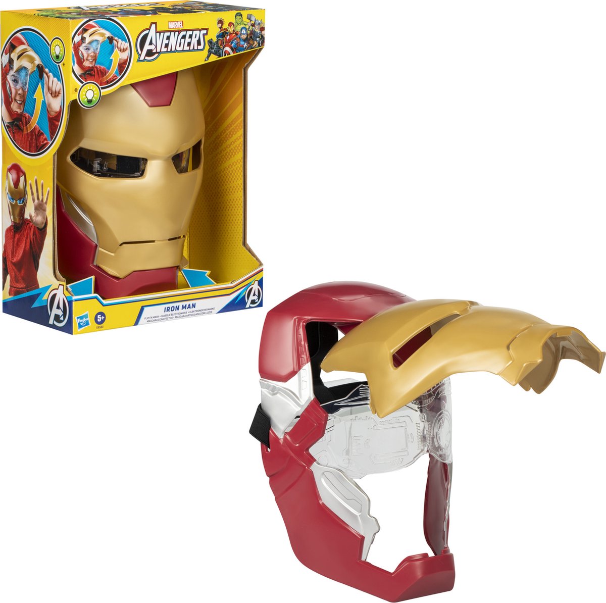 Masque de costume Marvel Avengers le Iron Man - or