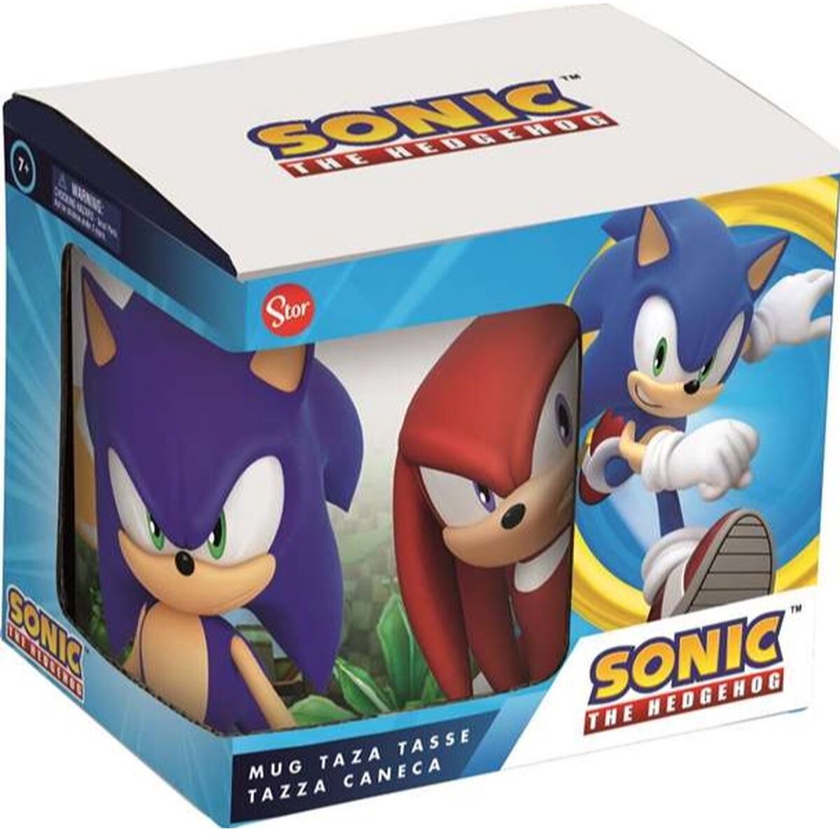 Tasse à boire en céramique Sonic the Hedgehog - 325 ml - coffret cadeau